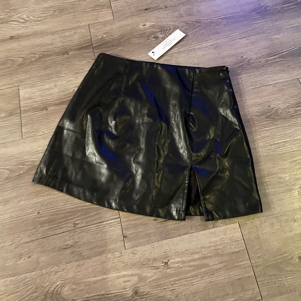 Vici Faux Leather Mini Skirt